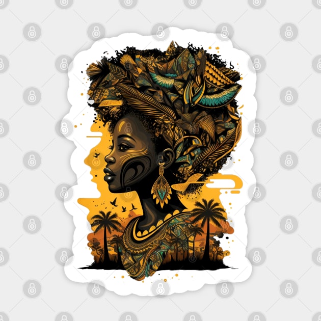 African Print Design Sticker by Buff Geeks Art